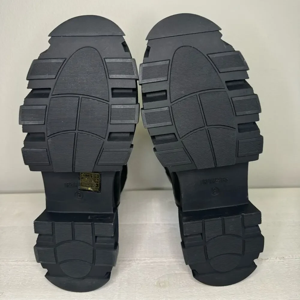 DREAM PAIRS Block Chelsea Platform Ankle Booties Black Womens Boots Size 9 - Picture 7 of 9